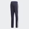 imageadidas Mens Essentials 3Stripes Tapered Open Hem PantsInkWhite