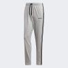 imageadidas Mens Essentials 3Stripes Tapered Open Hem PantsMedium Grey HeatherBlackSolid Grey
