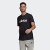 imageadidas Mens Essentials Embroidered Linear Logo TeeBlack