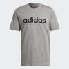 imageadidas Mens Essentials Embroidered Linear Logo TeeMedium Grey Heather