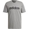imageadidas Mens Essentials Embroidered Linear Logo TeeMedium Grey Heather