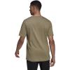 imageadidas Mens Essentials Embroidered Linear Logo TeeOrbit GreenBlack