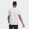 imageadidas Mens Essentials Embroidered Linear Logo TeeWhiteBlack