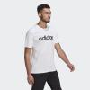 imageadidas Mens Essentials Embroidered Linear Logo TeeWhiteBlack