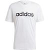 imageadidas Mens Essentials Embroidered Linear Logo TeeWhiteBlack