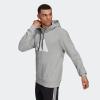 imageadidas Mens Sportswear Future Icons Three Bar HoodieMedium Grey Heather
