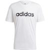 imageadidas Mens Essentials Embroidered Linear Logo TeeWhiteBlack