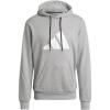 imageadidas Mens Sportswear Future Icons Three Bar HoodieMedium Grey Heather