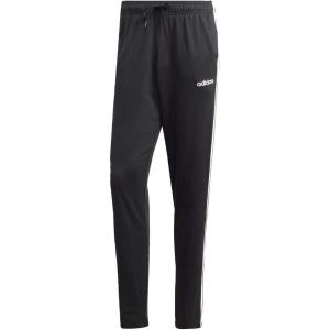 imageadidas Mens Essentials 3Stripes Tapered Open Hem PantsBlackWhite