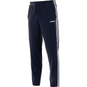 imageadidas Mens Essentials 3Stripes Tapered Open Hem PantsLegend InkWhite