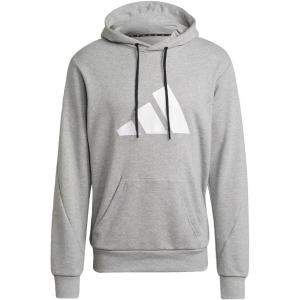 imageadidas Mens Sportswear Future Icons Three Bar HoodieMedium Grey Heather