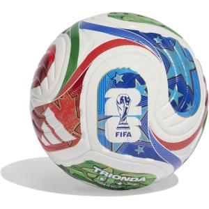 imageadidasSoccer BallWhiteTeam Royal BlueSolar BluePower RedTrionda