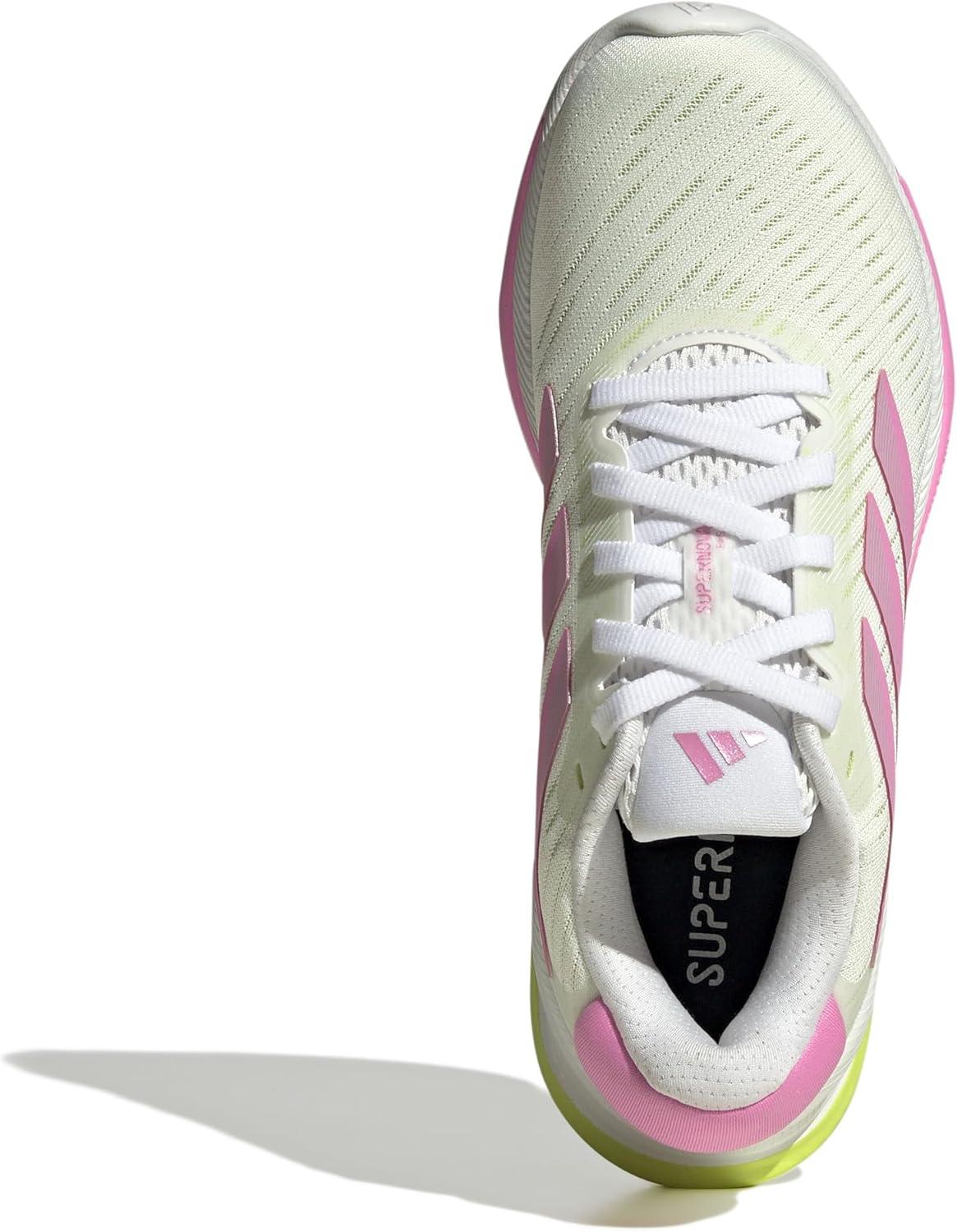 imageadidas Kids Supernova Step SneakersWhiteBliss PinkPulse Lime
