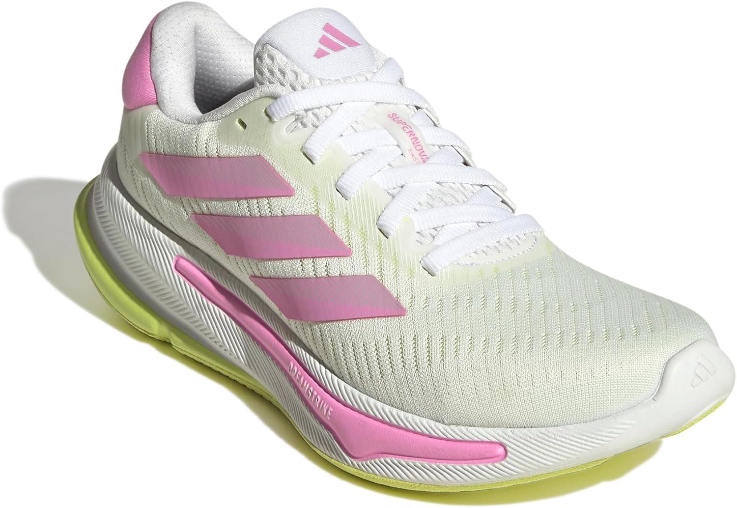 imageadidas Kids Supernova Step SneakersWhiteBliss PinkPulse Lime