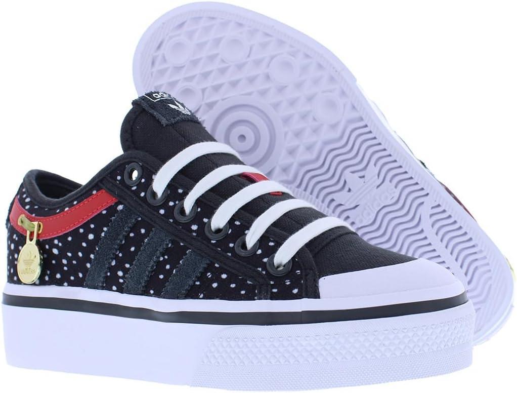 imageadidas Originals UnisexChild Nizza PlatformBlackWhiteRedblack
