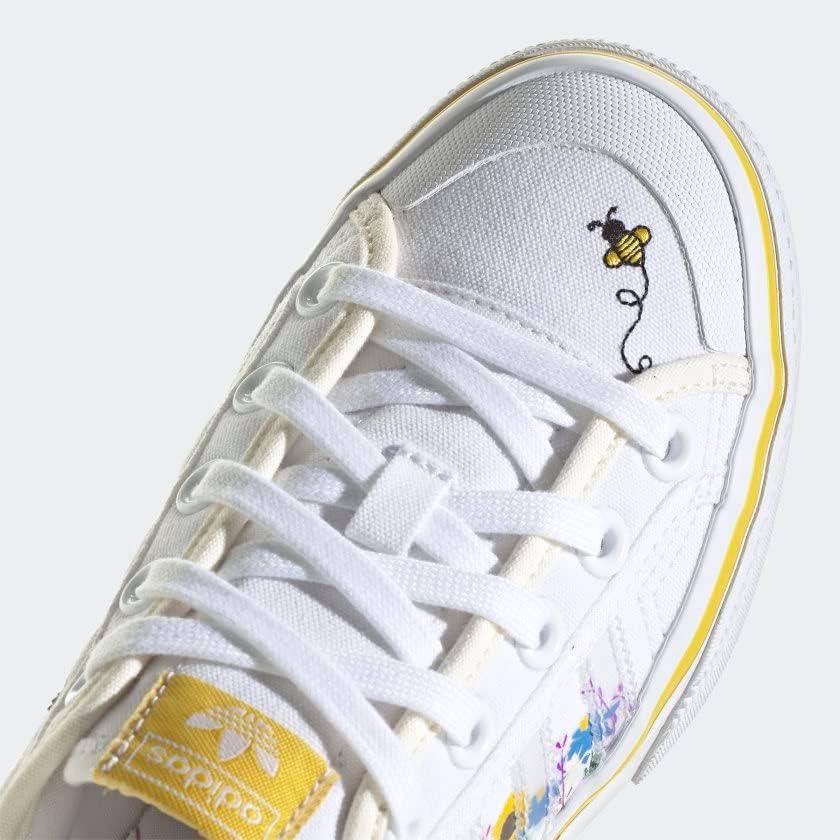 imageadidas Originals UnisexChild Nizza PlatformCloud WhiteYellowOff White