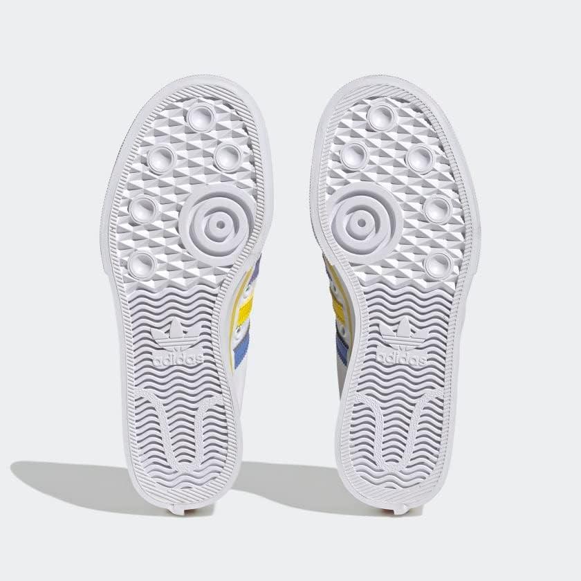 imageadidas Originals UnisexChild Nizza PlatformCloud WhiteYellowOff White