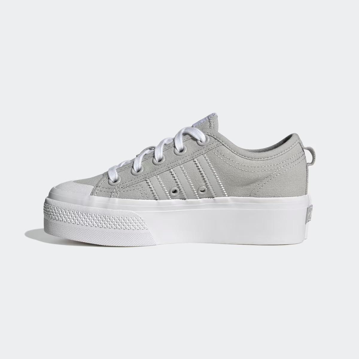 imageadidas Originals UnisexChild Nizza PlatformGreyGreyWhite