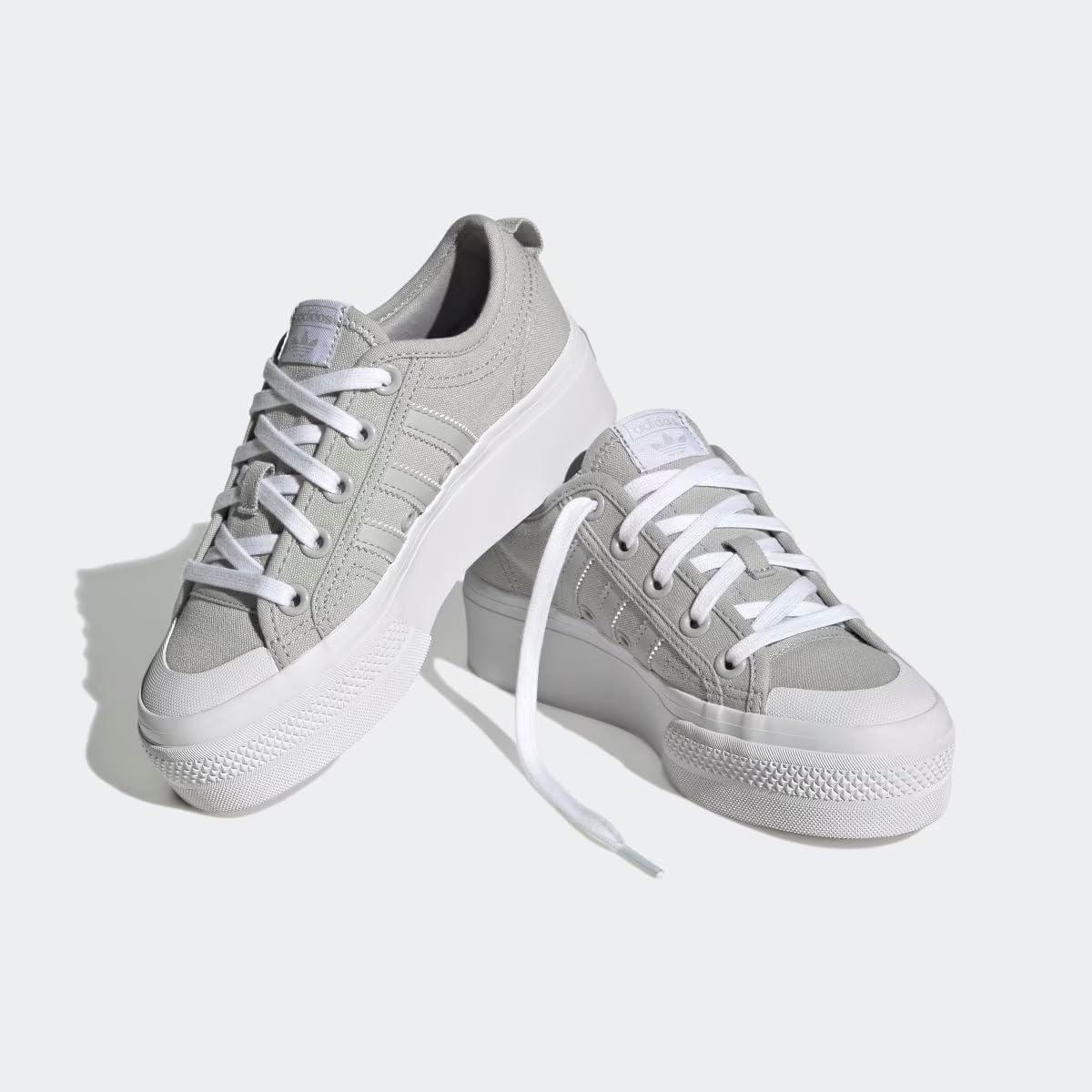imageadidas Originals UnisexChild Nizza PlatformGreyGreyWhite
