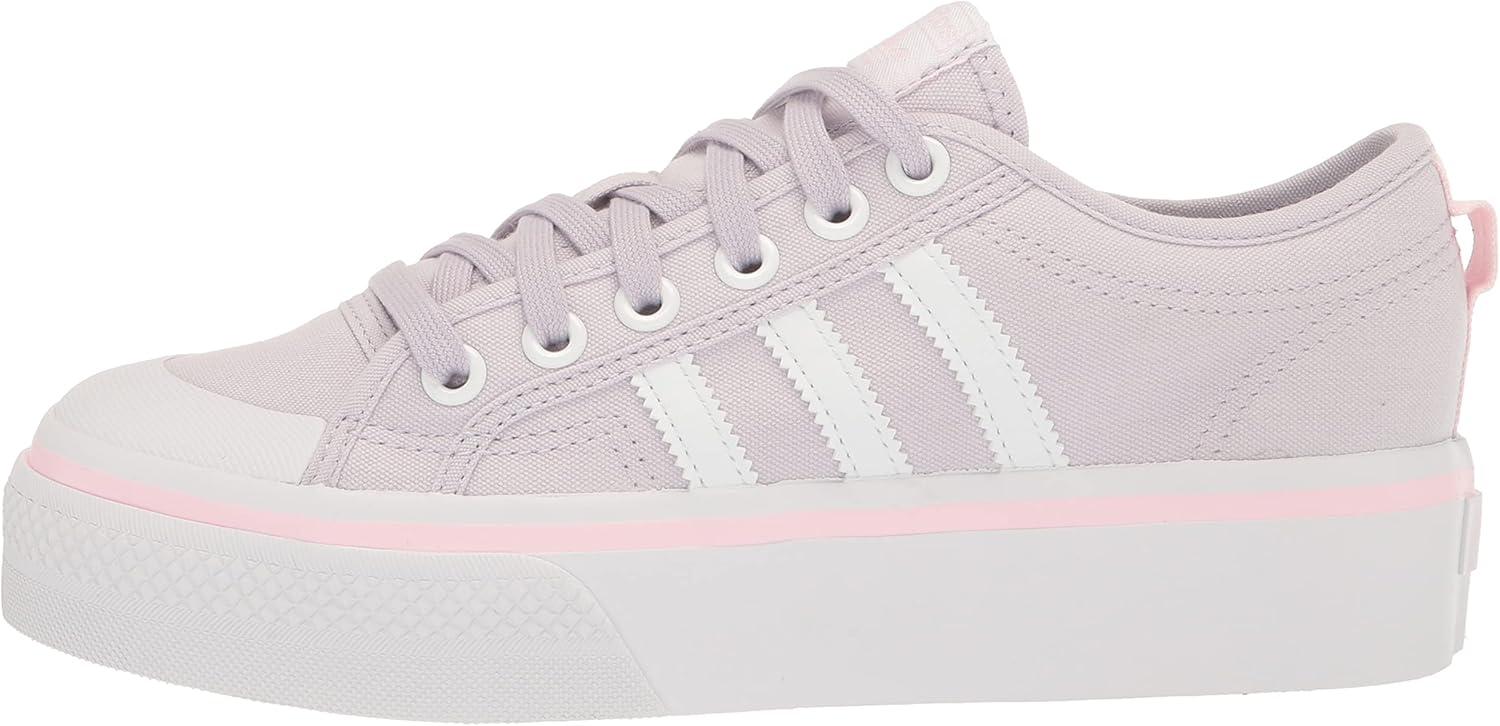 imageadidas Originals UnisexChild Nizza PlatformSilver DawnWhiteClear Pink