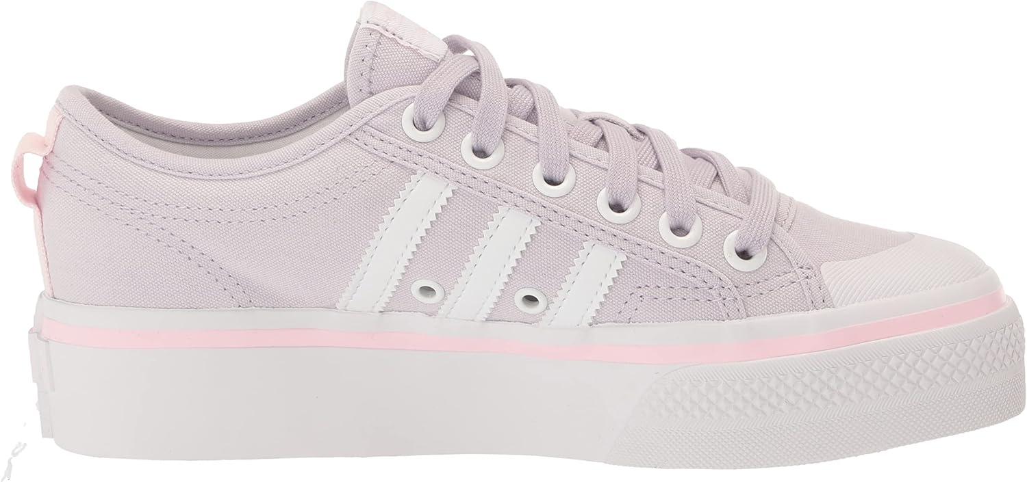 imageadidas Originals UnisexChild Nizza PlatformSilver DawnWhiteClear Pink