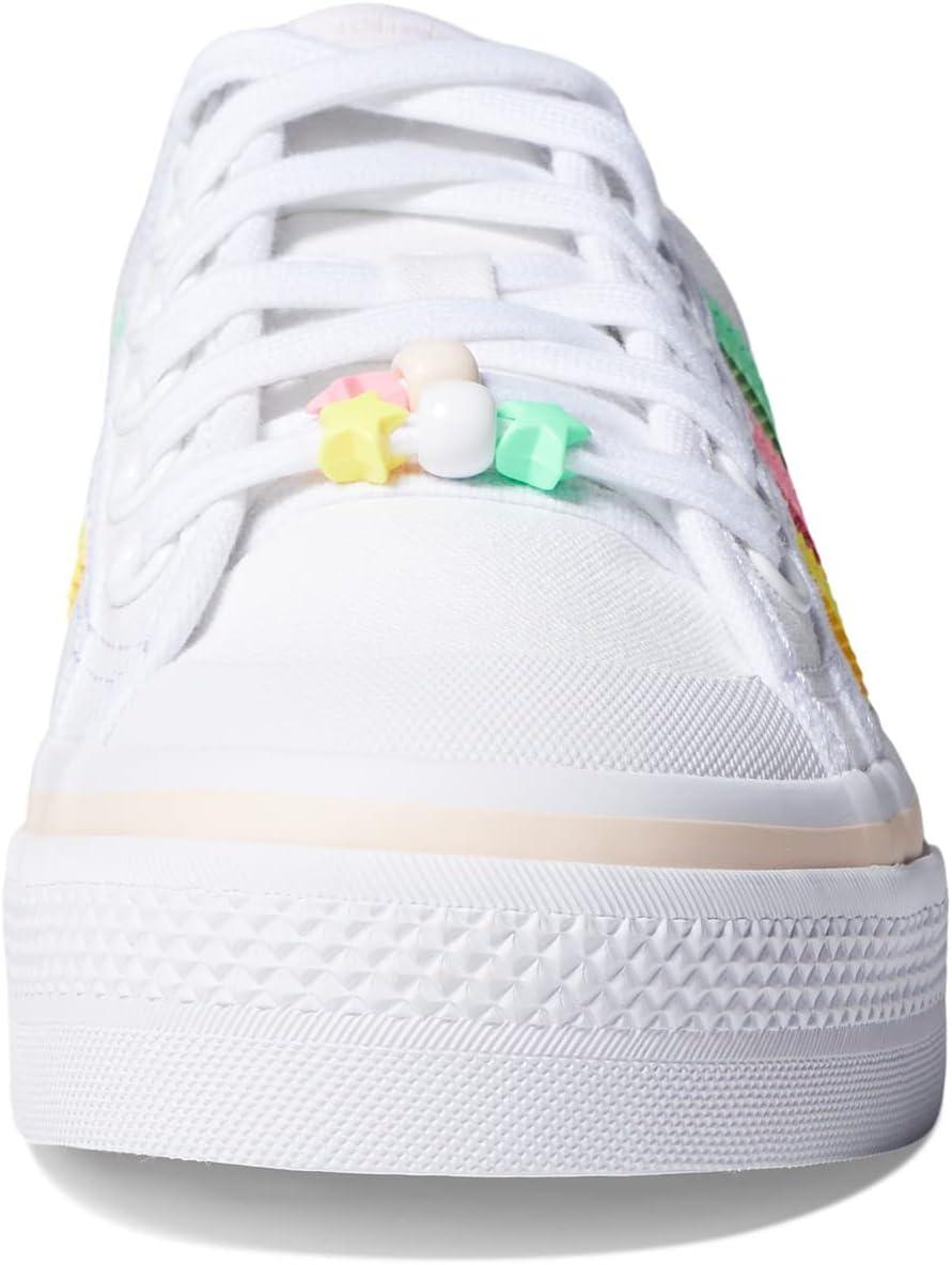 imageadidas Originals UnisexChild Nizza PlatformWhiteBeam YellowBeam Pink