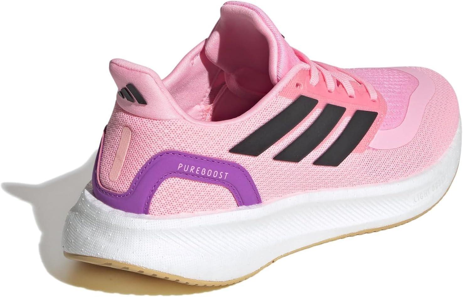 imageadidas UnisexChild Pureboost Light Running SneakerPink SparkBlackOat
