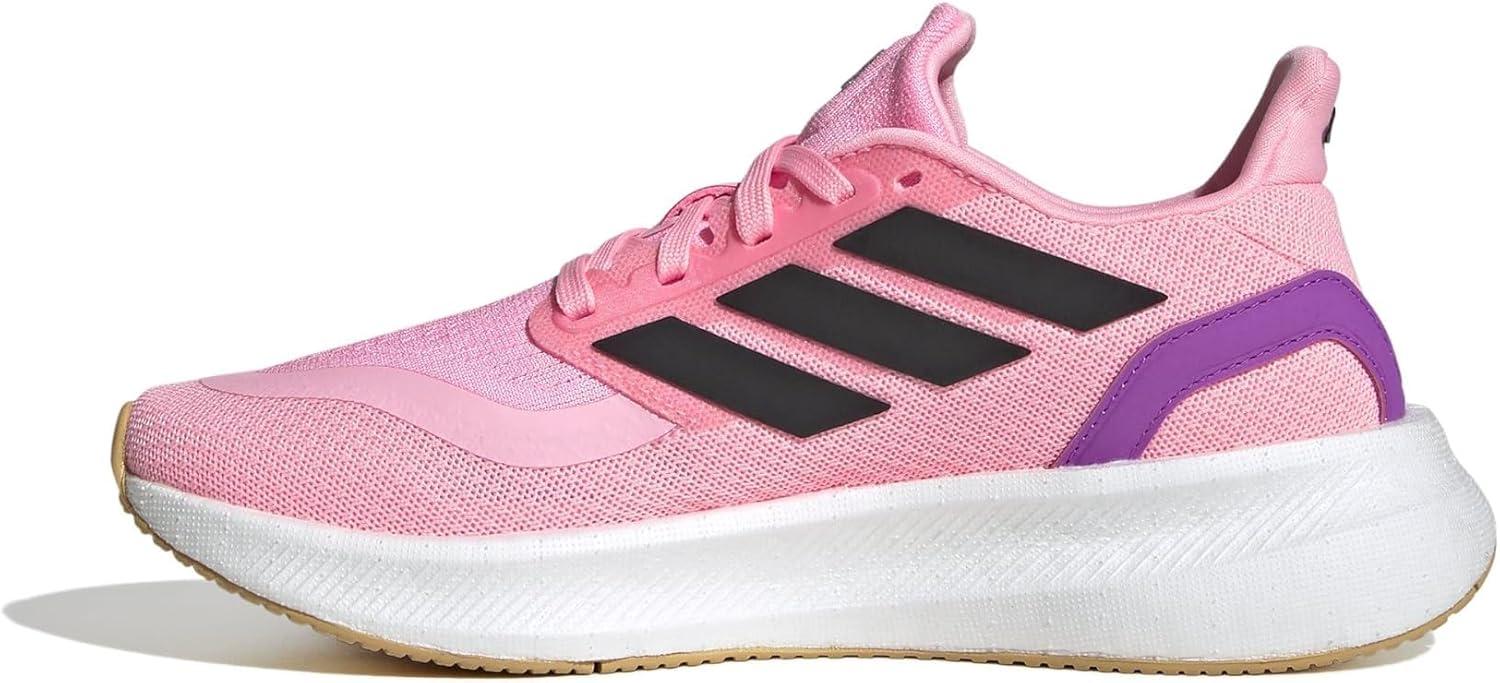 imageadidas UnisexChild Pureboost Light Running SneakerPink SparkBlackOat