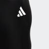 imageadidas Girls Solid Small Logo SwimsuitBlackWhite