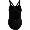 imageadidas Girls Solid Small Logo SwimsuitBlackWhite