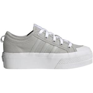 imageadidas Originals UnisexChild Nizza PlatformGreyGreyWhite