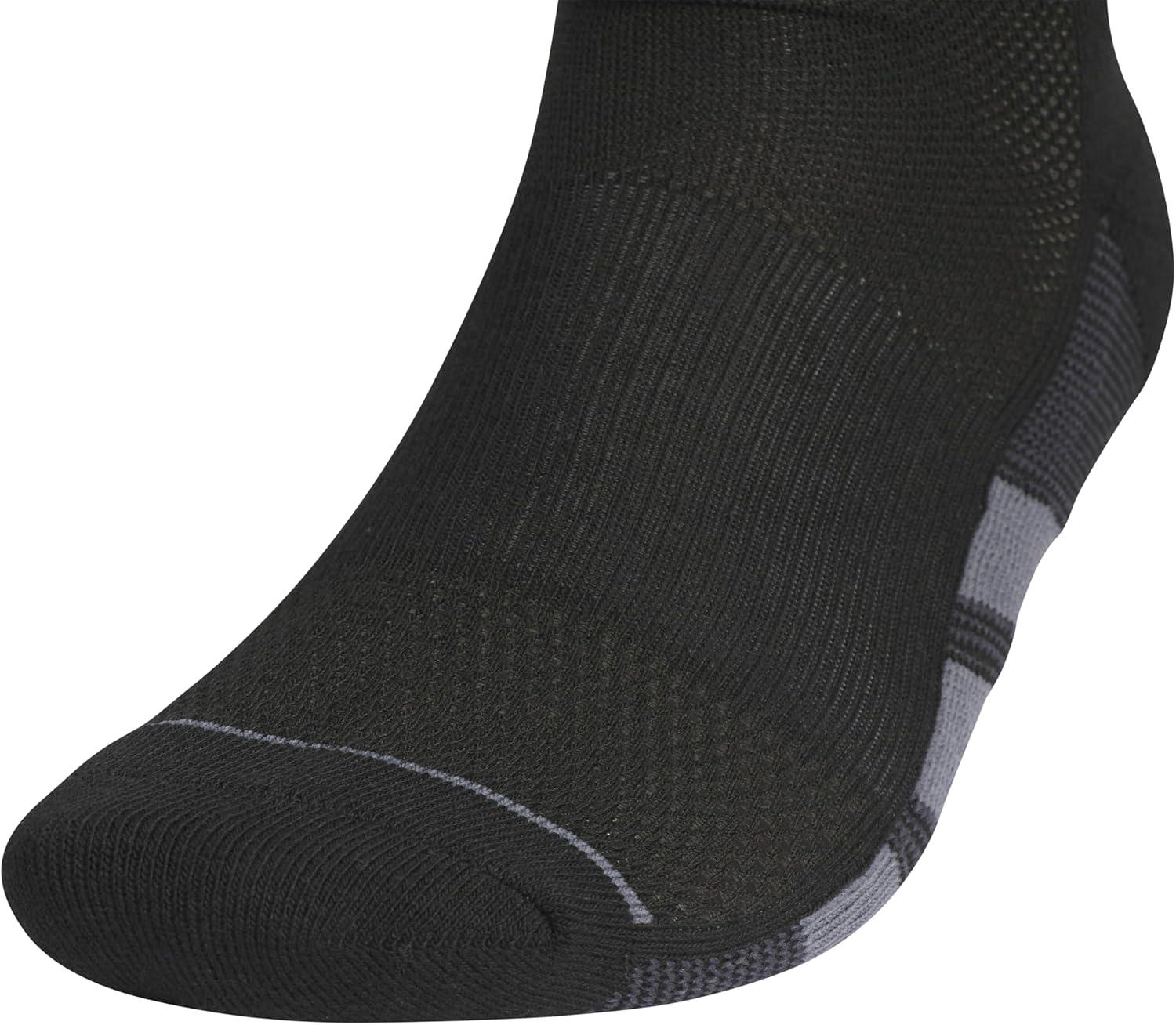 imageadidas Mens All Day Training Low Cut Socks Engineered for Sport Performance with Targeted Cushioning for Running 3PairBlackOnix GreyNight Grey