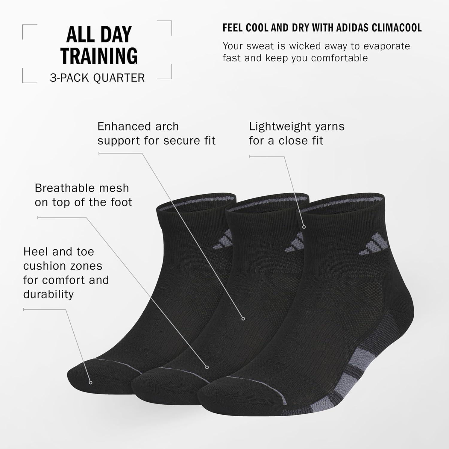 imageadidas Mens All Day Training Low Cut Socks Engineered for Sport Performance with Targeted Cushioning for Running 3PairCool Light HeatherOnix GreyGrey