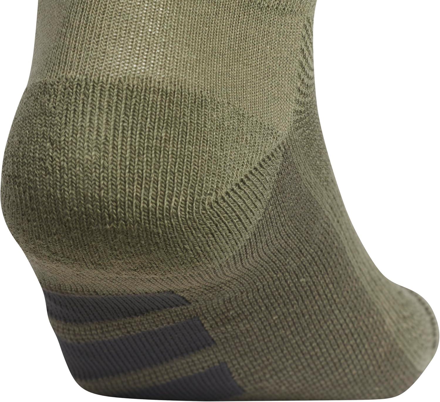 imageadidas Mens All Day Training Low Cut Socks Engineered for Sport Performance with Targeted Cushioning for Running 3PairOlive Strata GreenWonder Alumina GreyOnix Grey