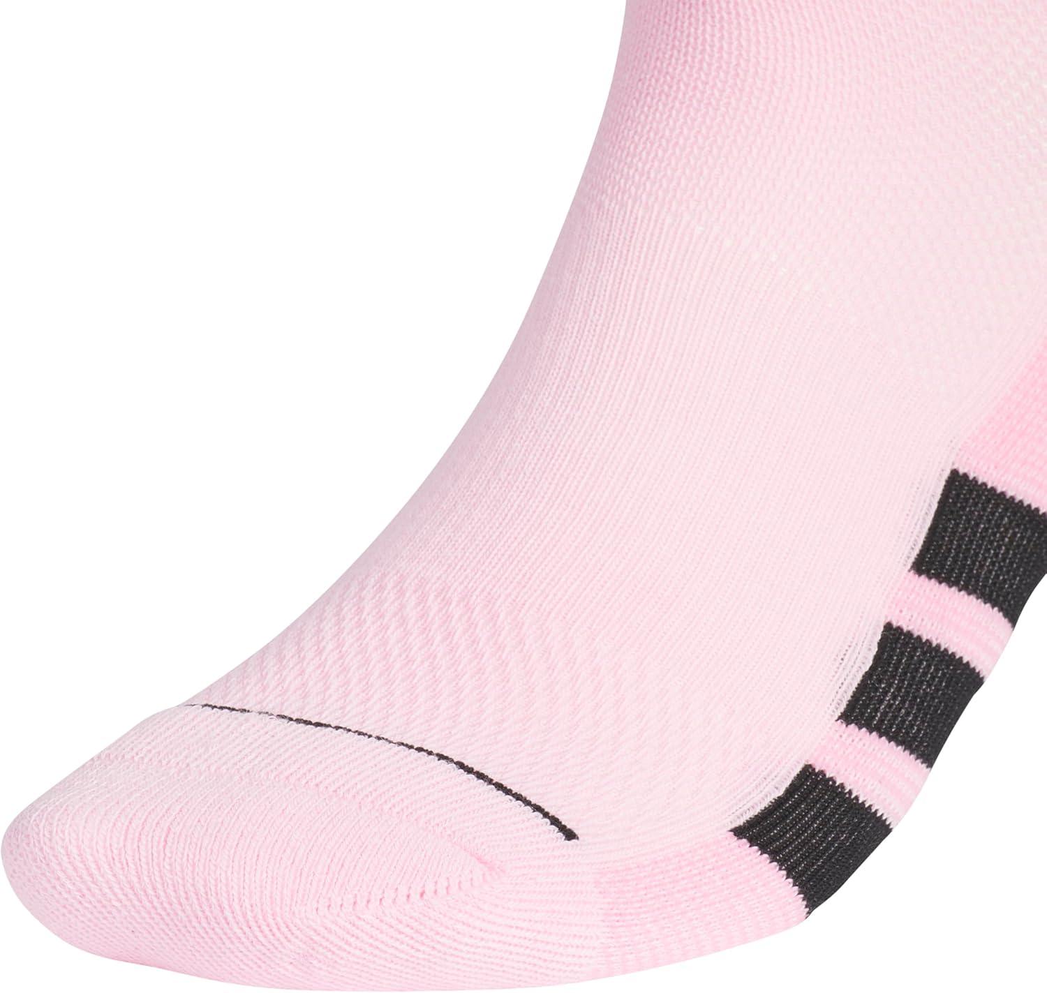 imageadidas Mens All Day Training Low Cut Socks Engineered for Sport Performance with Targeted Cushioning for Running 3PairTrue PinkBlackWhite