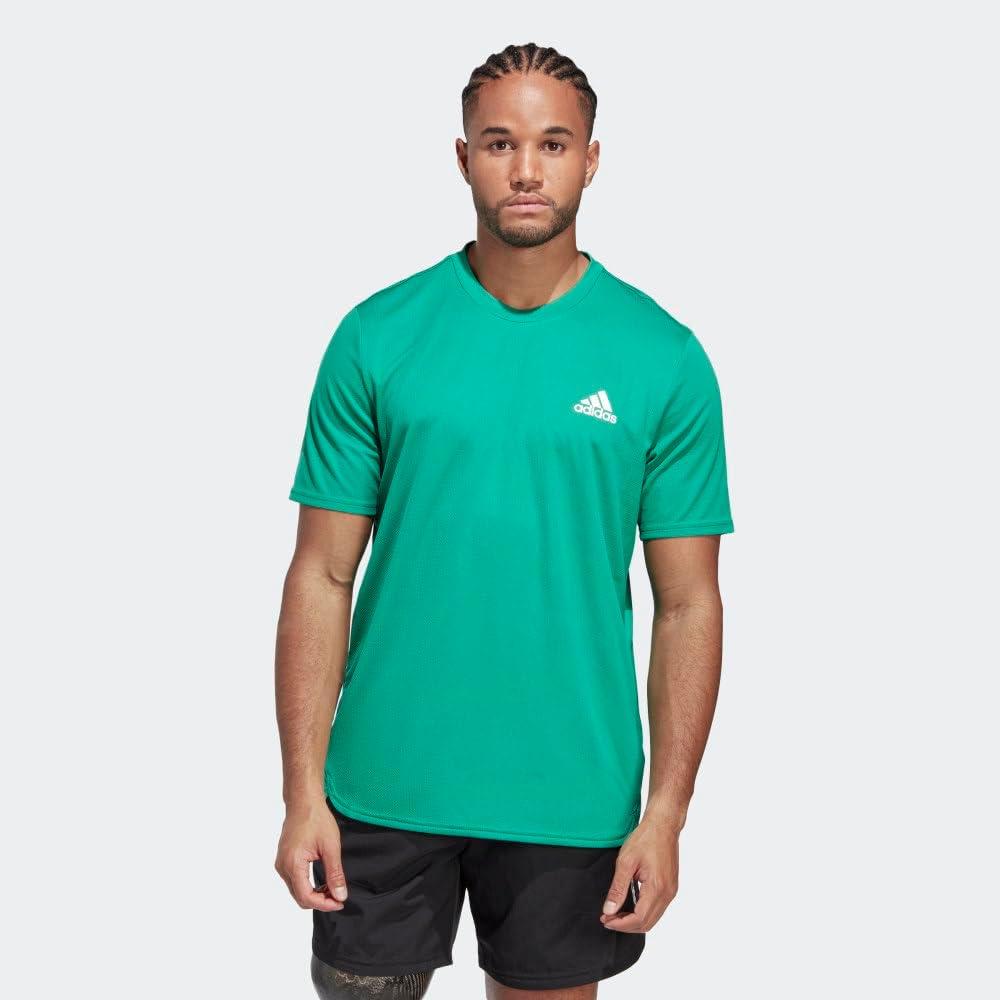 imageadidas Mens Designed 4 Movement TeeCourt GreenWhite