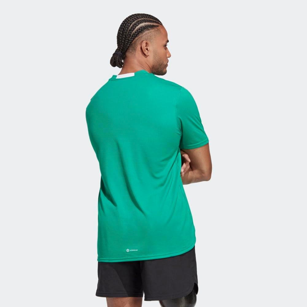 imageadidas Mens Designed 4 Movement TeeCourt GreenWhite