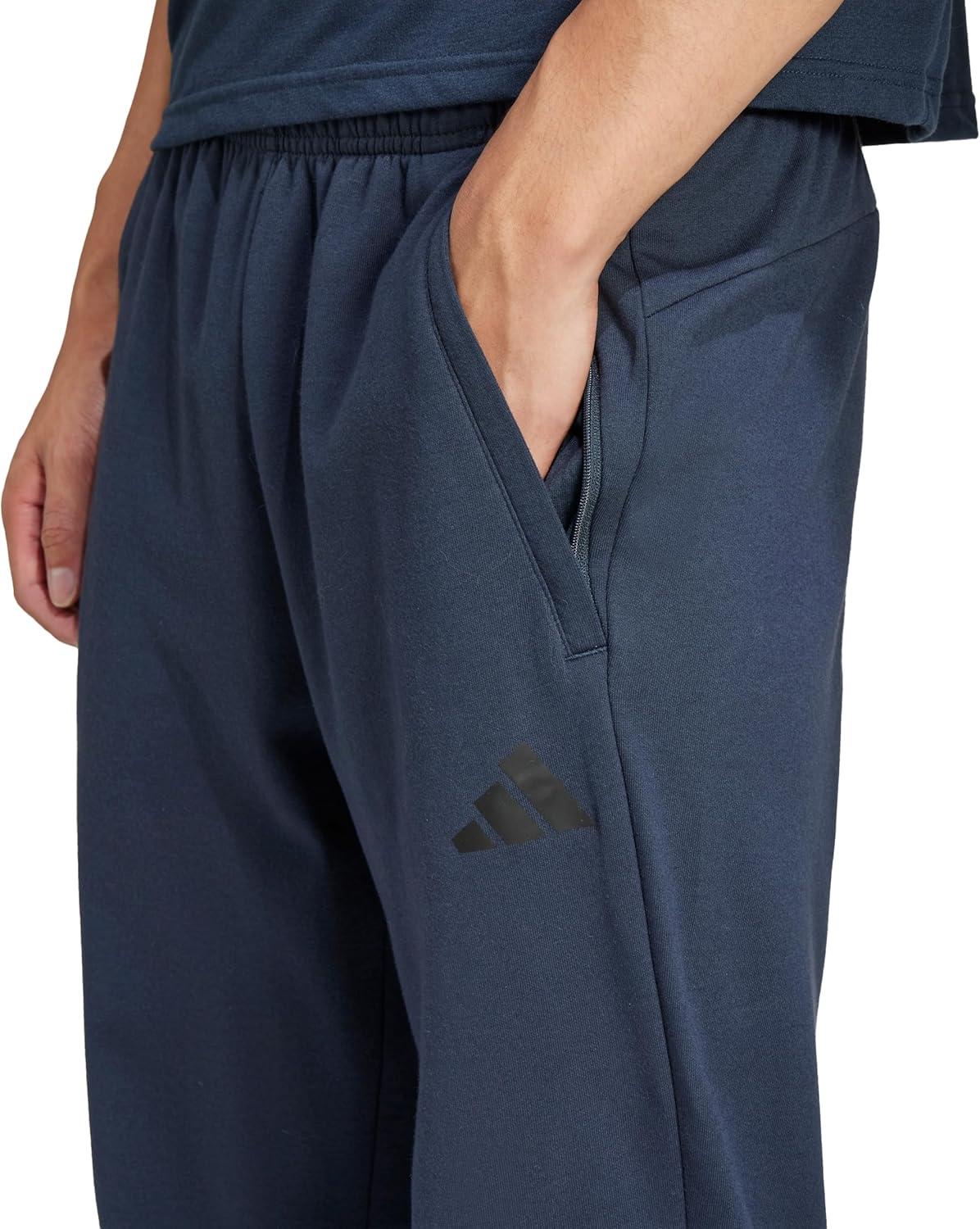 imageadidas Mens Train Essentials Feelready 78 PantsAurora Ink