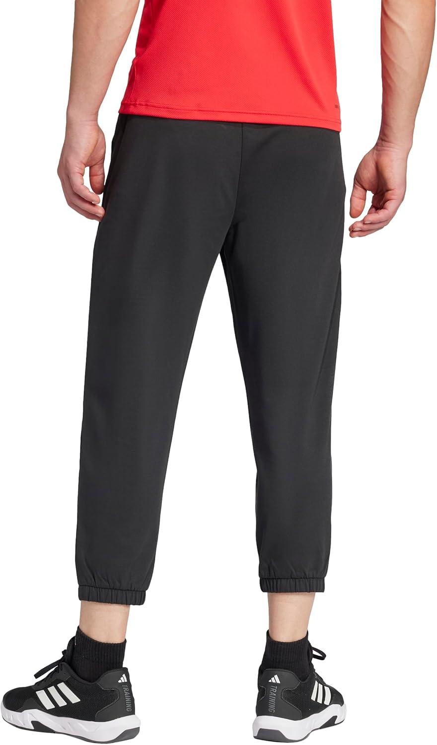 imageadidas Mens Train Essentials Feelready 78 PantsBlack