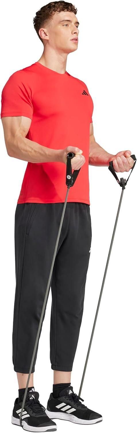 imageadidas Mens Train Essentials Feelready 78 PantsBlack