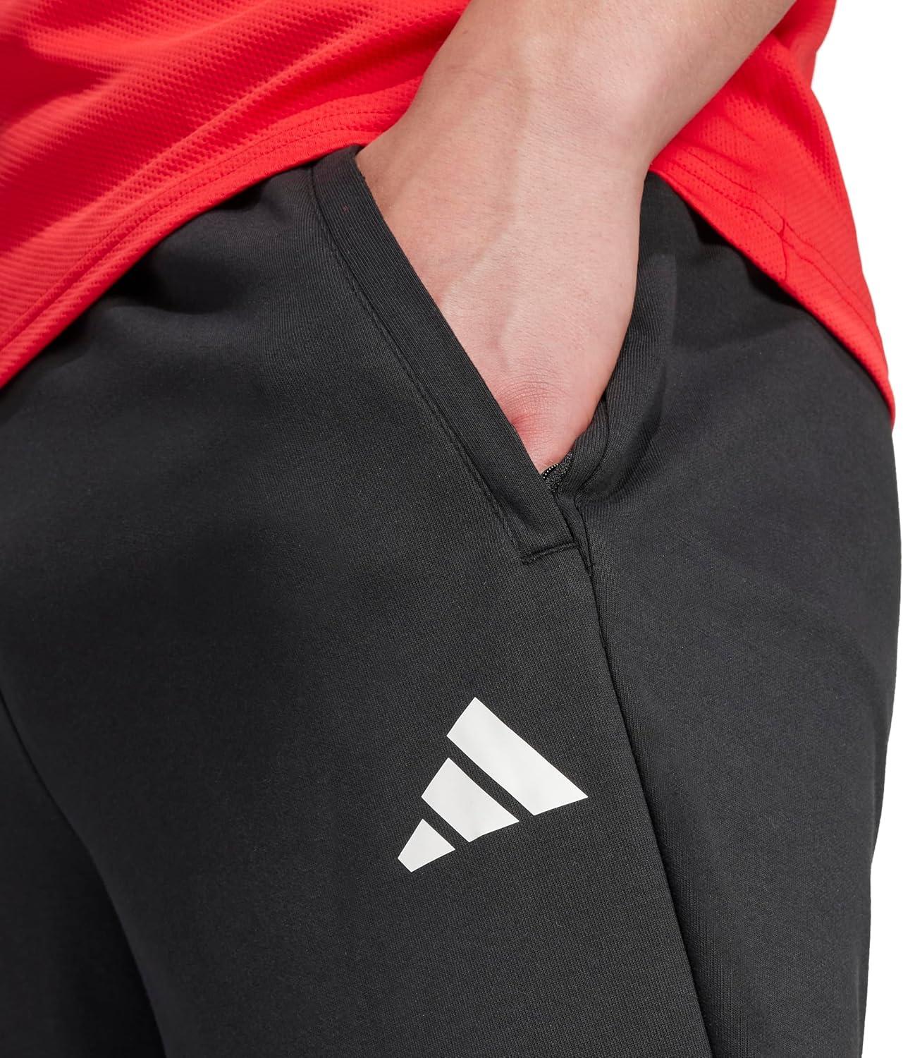 imageadidas Mens Train Essentials Feelready 78 PantsBlack
