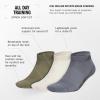 imageadidas Mens All Day Training Low Cut Socks Engineered for Sport Performance with Targeted Cushioning for Running 3PairBlackOnix GreyNight Grey