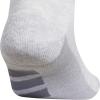 imageadidas Mens All Day Training Low Cut Socks Engineered for Sport Performance with Targeted Cushioning for Running 3PairCool Light HeatherOnix GreyGrey