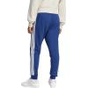 imageadidas Mens Essentials 3Stripes French Terry PantsDark BlueWhite