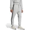 imageadidas Mens Essentials 3Stripes French Terry PantsMedium Grey HeatherBlack
