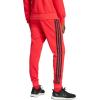 imageadidas Mens Essentials 3Stripes French Terry PantsPure RubyBlack