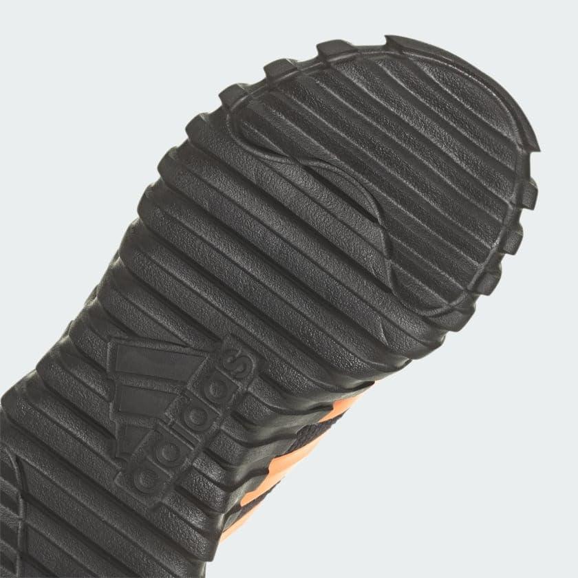 imageadidas Kids Girls Kaptir 30 Lace Up Sneakers Shoes Casual  BlueBlackImpact OrangeGrey