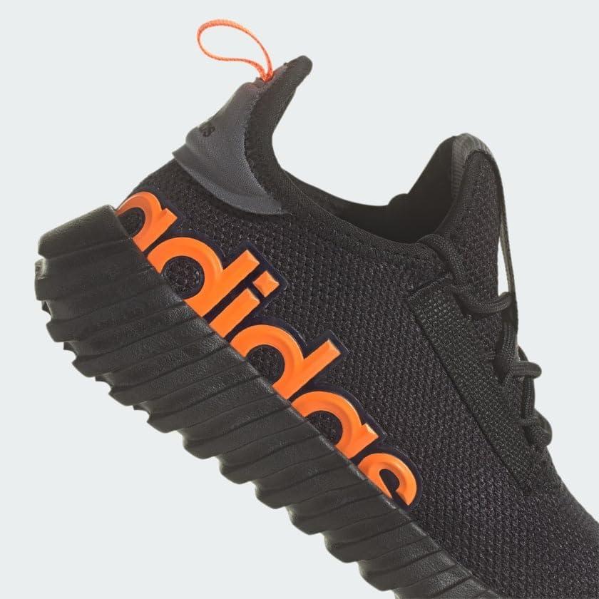 imageadidas Kids Girls Kaptir 30 Lace Up Sneakers Shoes Casual  BlueBlackImpact OrangeGrey