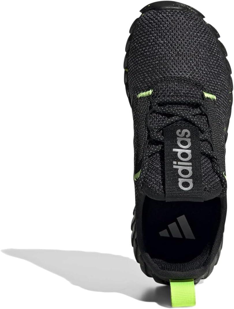 imageadidas Kids Girls Kaptir 30 Lace Up Sneakers Shoes Casual  BlueBlackIron MetallicLucid Lemon