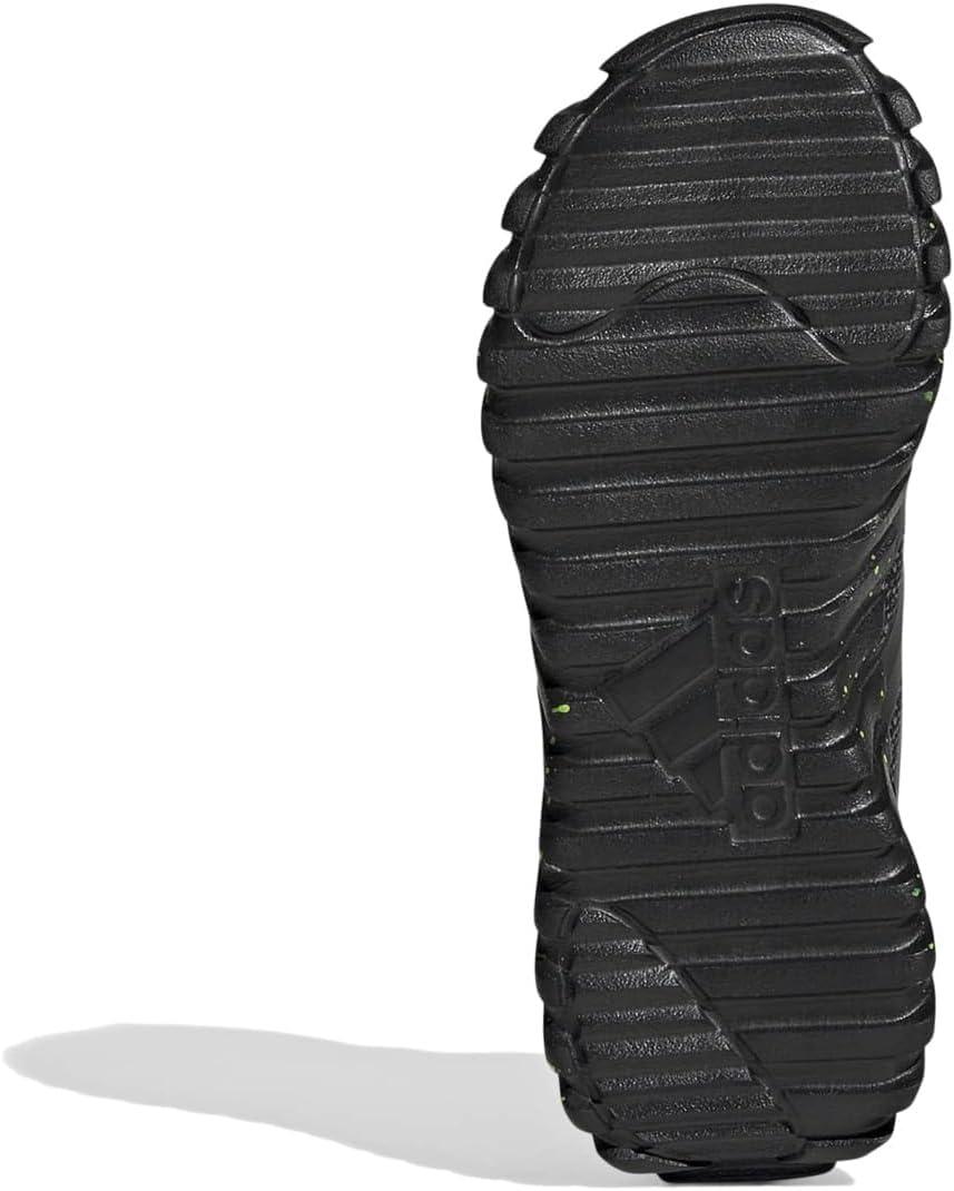 imageadidas Kids Girls Kaptir 30 Lace Up Sneakers Shoes Casual  BlueBlackIron MetallicLucid Lemon
